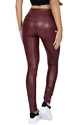 Herren Leggins  Hugz Jeans  Wine Faux Leather Biker High Waist