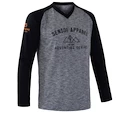 Herren Radtrikot Sensor  Cyklo Charger LS Grey/Black S