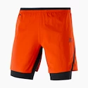 Herren Shorts Salomon Cross Twinskin Shorts Fiery Red XL