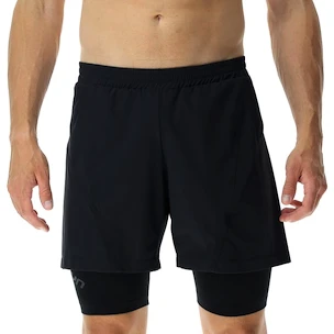 Herren Shorts UYN  RUNNING EXCELERATION OW PERFORMANCE 2IN1 SHORT Black