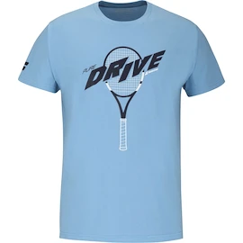 Herren T-Shirt Babolat Drive Cotton Tee Drive Heritage Blue