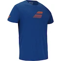 Herren T-Shirt Babolat  Exercise Big Flag Tee Men Dark Blue