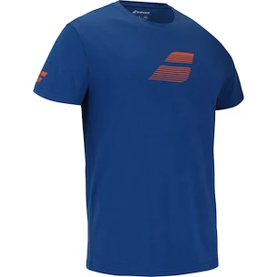 Herren T-Shirt Babolat  Exercise Big Flag Tee Men Dark Blue