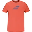 Herren T-Shirt Babolat  Exercise Big Flag Tee Men Hot Coral