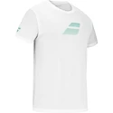 Herren T-Shirt Babolat  Exercise Big Flag Tee Men White