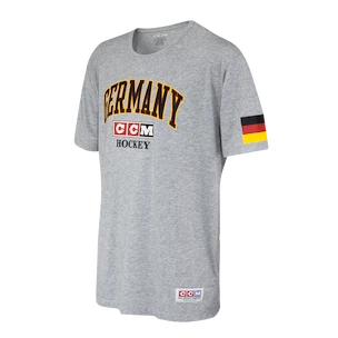 Herren T-Shirt CCM  FLAG TEE TEAM GERMANY Athletic Grey