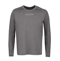 Herren T-Shirt CCM  Non Compression LS Tee Grey Senior