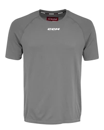 Herren T-Shirt CCM  SS Premium Training Tee Dark Grey Heathered Senior