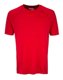 Herren T-Shirt CCM SS Premium Training Tee Red Senior