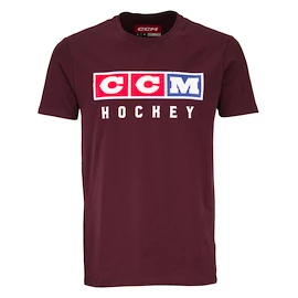 Herren T-Shirt CCM Vintage Fall SS Tee Acai