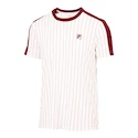 Herren T-Shirt Fila  T-Shirt Stripes Jascha 2 White Alyssum/Cabernet