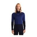 Herren T-Shirt Icebreaker Merino 200 Oasis Sonebula LS High Neck Mid Navy/Royal Navy/Snow/Cb