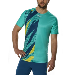 Herren T-Shirt Mizuno  Shadow Graphic Tee Turquoise M