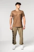 Herren T-Shirt Nebbia  Washed-off Cotton T-shirt MAX OUT Light Brown