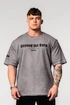 Herren T-Shirt Nebbia  Washed-off Heavyweight Cotton Oversized T-shirt GRIND Light Grey