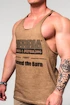 Herren T-Shirt Nebbia  Washed-off Oversized Stringer MAX OUT Light Brown