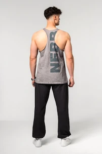 Herren T-Shirt Nebbia  Washed-off Oversized Stringer MAX OUT Light Grey L