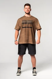 Herren T-Shirt Nebbia Washed-off Oversized T-shirt HERITAGE Light Brown