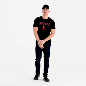 Herren T-Shirt New Era  NBA Houston Rockets Black