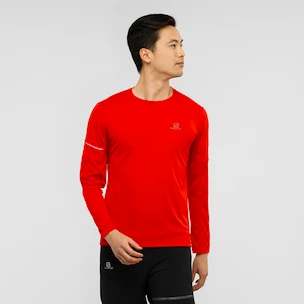 Herren T-Shirt Salomon  Agile LS Tee red S