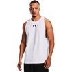 Herren T-Shirt Under Armour  BASELINE COTTON TANK White