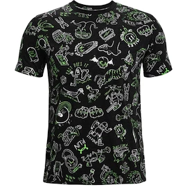 Herren T-Shirt Under Armour Run Ur Face Off Print SS Black