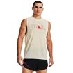 Herren T-Shirt Under Armour  UA Run Trail Tank -BRN