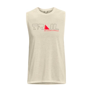 Herren T-Shirt Under Armour  UA Run Trail Tank -BRN