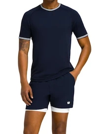 Herren T-Shirt Wilson M Court Performance Crew Navy