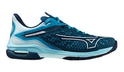 Herren Tennisschuhe Mizuno Wave Exceed TOUR 6 AC Moroccan Blue/White/Blue Topaz