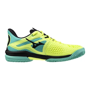 Herren Tennisschuhe Mizuno Wave Exceed Tour 6 CC Sunny Lime/Black/Atlantis