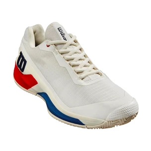 Herren Tennisschuhe Wilson Rush Pro 4.0 Clay Snow White/Wilson Red