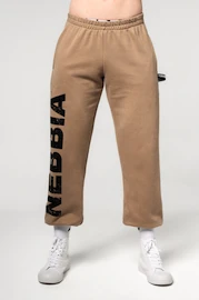 Herren Trainingshose Nebbia Gym Sweatpants Baggy Style GYM BRO Light Brown