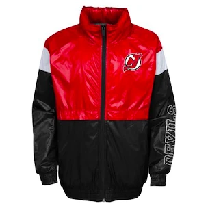 Jacke für Jungen Outerstuff  GOAL LINE STANCE FZ WINDBREAKE NEW JERSEY DEVILS S