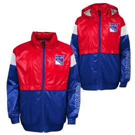 Jacke für Jungen Outerstuff GOAL LINE STANCE FZ WINDBREAKE NEW YORK RANGERS