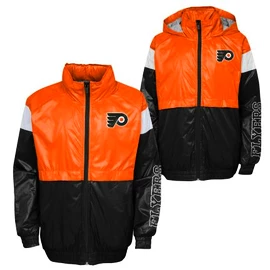 Jacke für Jungen Outerstuff GOAL LINE STANCE FZ WINDBREAKE PHILADELPHIA FLYERS