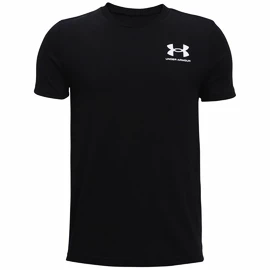 Jungen-T-Shirt Under Armour Sportstyle Left Chest SS Black