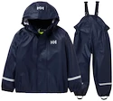 Kinder-Jacke Helly Hansen  Bergen 2.0 PU Rainset Navy 86 cm