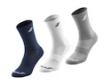 Kinder Socken Babolat  3 Pairs Pack Junior White/Estate Blue/Grey  31/34