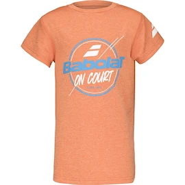 Kinder T-Shirt Babolat Exercise Graphic Tee Boy Vibrant Orange