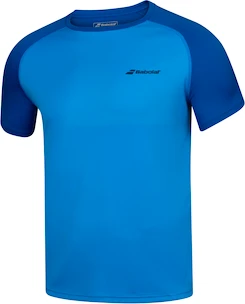 Kinder T-Shirt Babolat  Play Club Crew Neck Tee Blue 8 - 10 Jahre