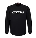 Kinderpulli CCM  LOCKER ROOM FLEECE CREW Black L