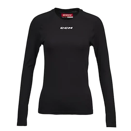 Kompressionsshirt CCM LS Training Tee Black Senior