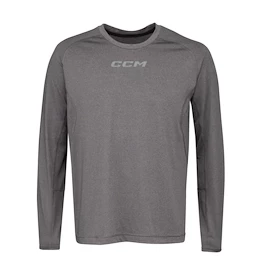 Kompressionsshirt CCM Non Compression LS Tee Grey Senior