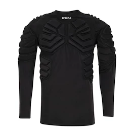 Kompressionsshirt CCM Padded Goalie LS Black Senior