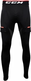 Kompressionsshose mit Tiefschutz CCM Pant Jock Senior