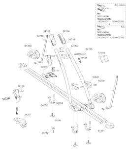 Kunststoff-Enddeckel Thule  51351