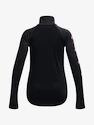 Mädchen T-Shirt Under Armour  Tech Graphic 1/2 Zip -BLK