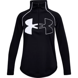 Mädchen T-Shirt Under Armour Tech Graphic Logo Half Zip-BLK