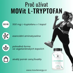 MOVit  L-Tryptofan 500 mg 90 kapslí